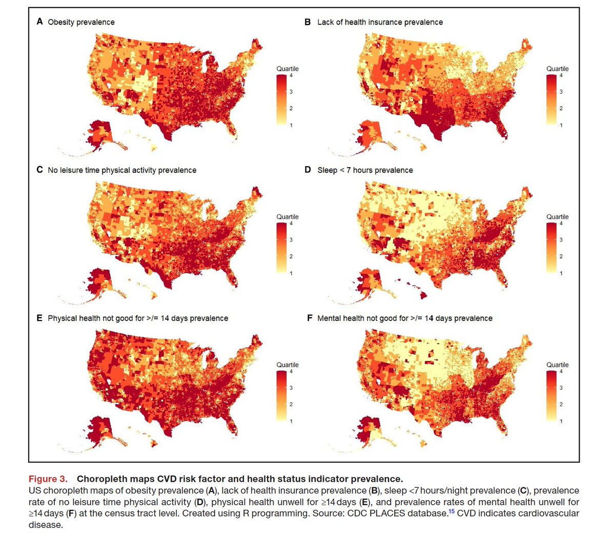 A new study used a metric known as the environmental justice index and found that heart disease was more common in those census tracts considered the most vulnerable compared with the least vulnerable.