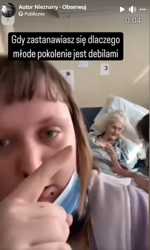 _quoante's tweet photo. Jedna z 🇵🇱 feministek i aktywistek LGBT🏳️‍🌈  zamieściła film na Tik-Toku, na którym naśmiewa się z umierającej babci. Coraz częściej Ci ludzie przekraczają czerwoną linię, której przekraczać nie powinni. Ich miejsce jest w psychiatryku a nie w internecie 😡 https://t.co/4aSAie9YBi
