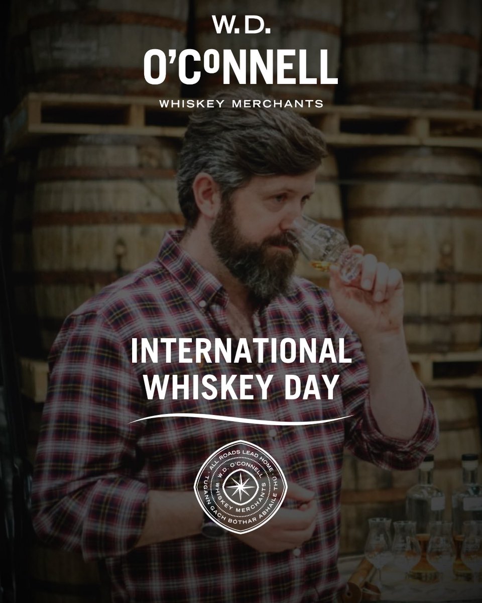 Happy International Whiskey day. We raise a glass with whiskey producers, drinkers and fans all around the world. Sláinte 🥃 #internationalwhiskeyday #irishwhiskey #whiskey