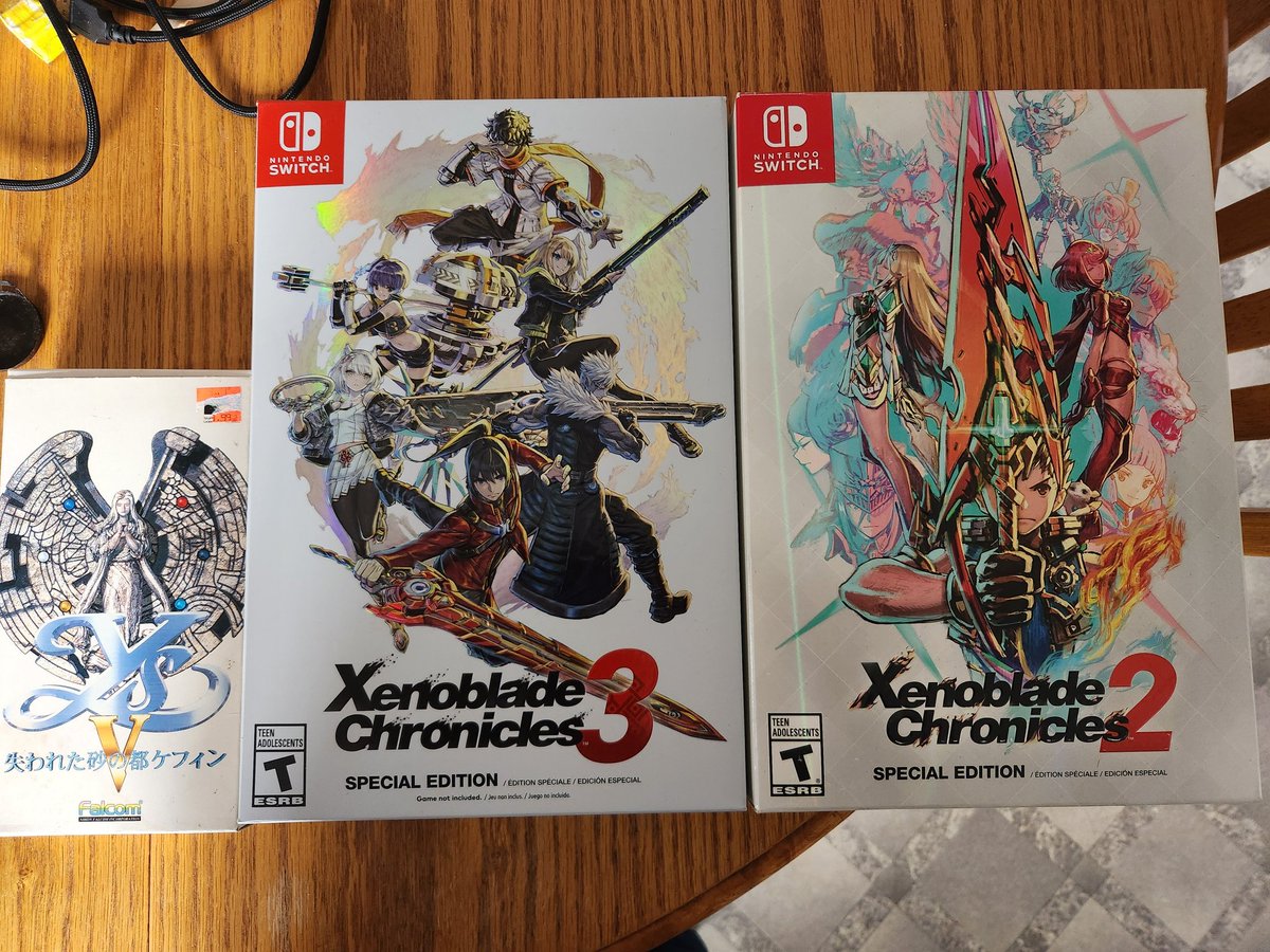 Found some beautiful stuff at low price today!! #falcom #ys #XenobladeChronicles2 #Xenoblade3 #xenobladechronicles