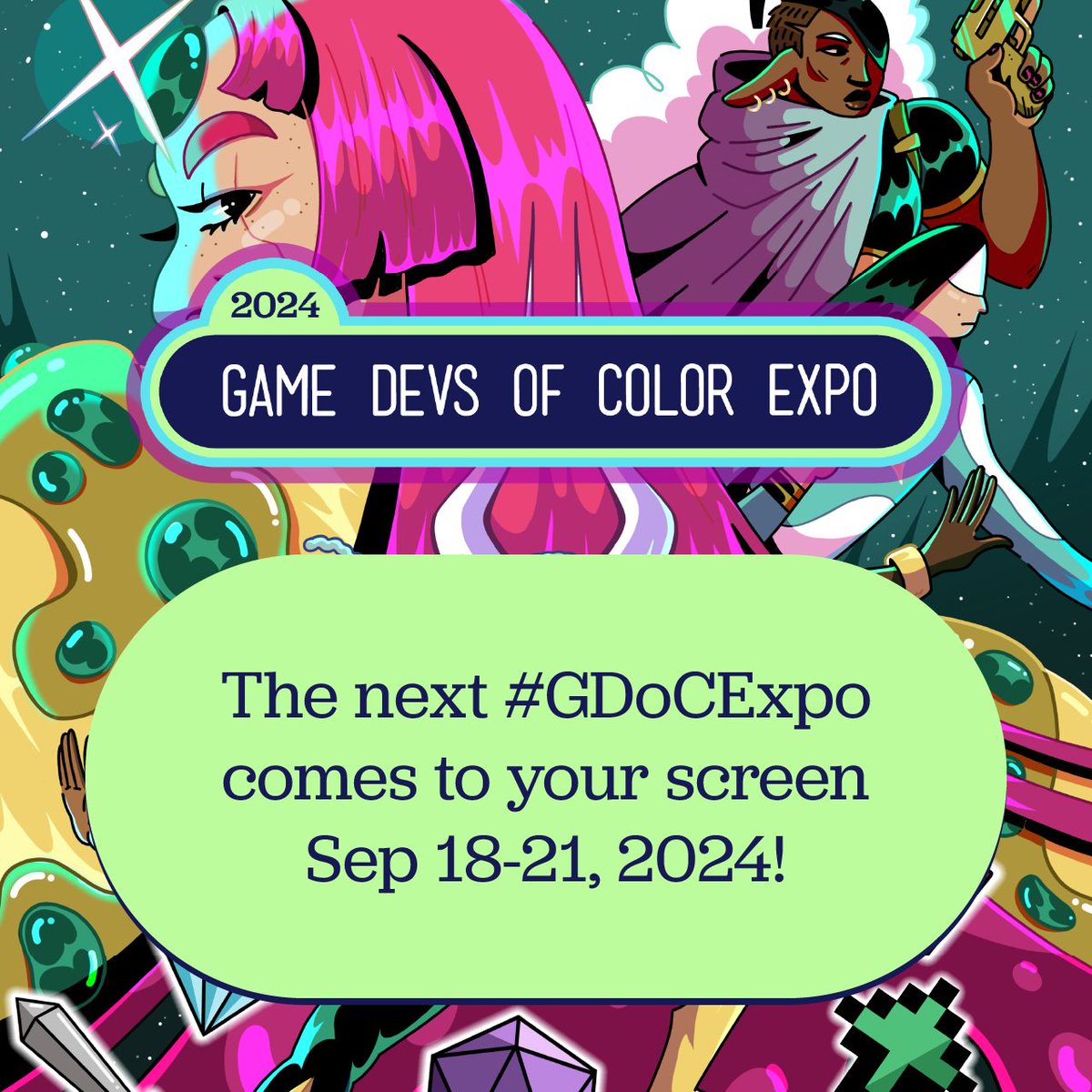 🗣 SPEAKER CALL Wondering what makes a standout submission for Game Devs of Color Expo 2024? We're looking for talks packed with practical advice, personal insights, and actionable tips. Make sure your submission aligns with our values and guidelines. 🔗gdoc.events/speaker2024