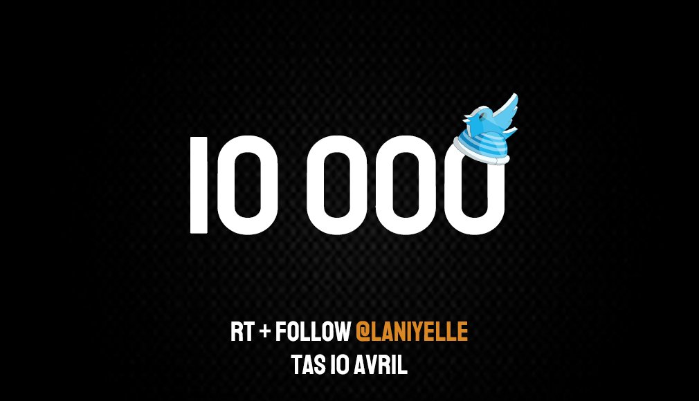 🔴GIVEAWAY🔴

On a passé les 10.000 followers sur Twitch. C'est dingue!  Donc pour l'occasion je vous fais gagner:

🎁1x Caskwitter

Pour participer:
🔸RT + Follow <a href="/laniyelle/">Laniyelle</a> 
🔸TAS le Mercredi 10/04

Un event arrive bientôt avec plein d'autres cadeaux... 👀