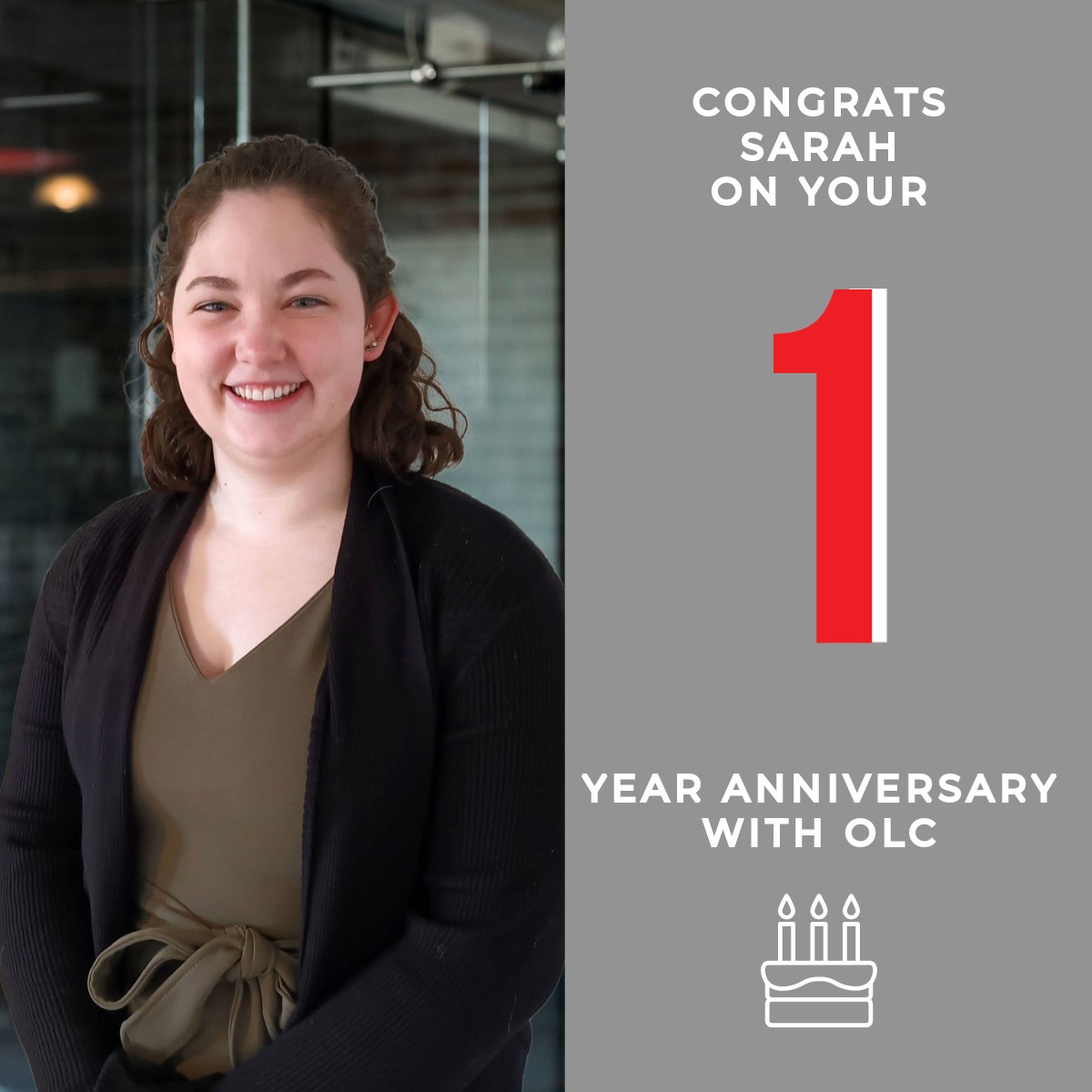 Celebrating 1 year of creativity & dedication at OLC with Sarah Murray, our Junior Marketing Coordinator! 🎉Sarah has been an invaluable part of our marketing team contributing to a variety of tasks & events & brightening our office with her infectious enthusiasm & warm presence!