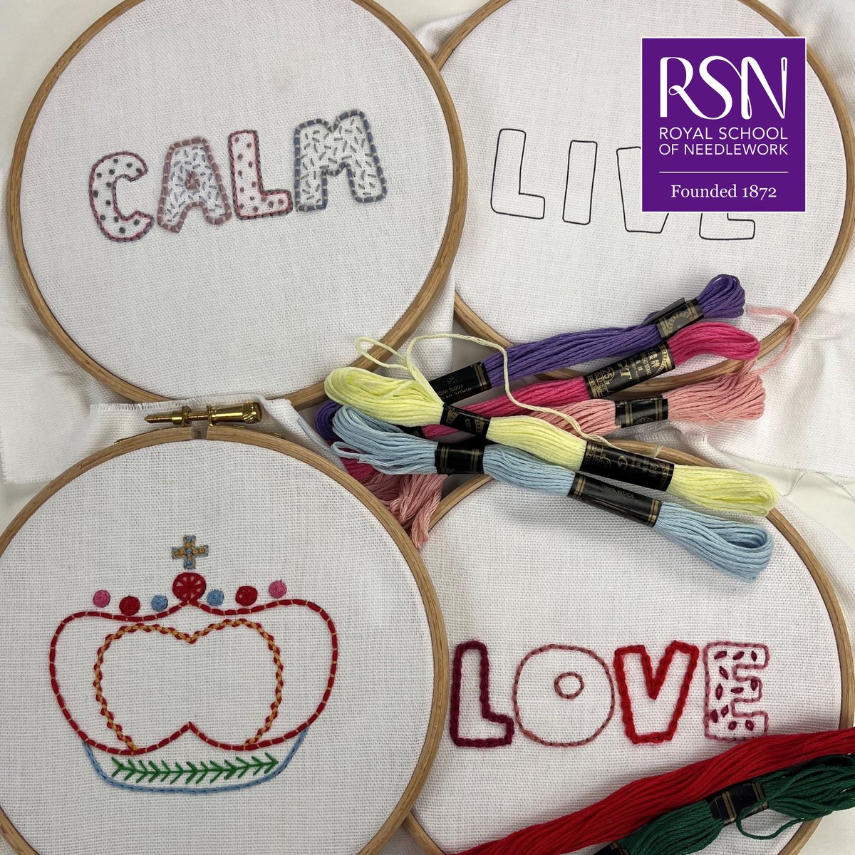 Join us during the Easter Holidays for a free, drop-in embroidery stitch workshop with the Royal School of Needlework 🪡🧶 📅 Saturday 20 April 2024, 10:30am – 12:30pm & 1:30pm – 3:30pm All children must be accompanied by an adult. #Embroidery #RoyalSchoolofNeedlework