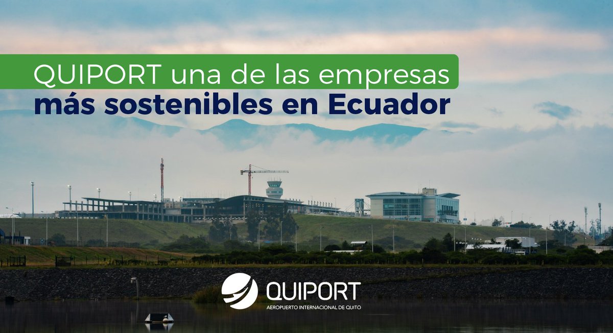 ¡Celebremos juntos un logro que nos llena de orgullo y compromiso con el planeta! Corporación @Quiport, concesionaria del #AeropuertoUIO, se ha destacado en tres rankings de empresas sostenibles en Ecuador, según consultoras especializadas. #VolandoAltoEnSostenibilidad 🌱🌍♻