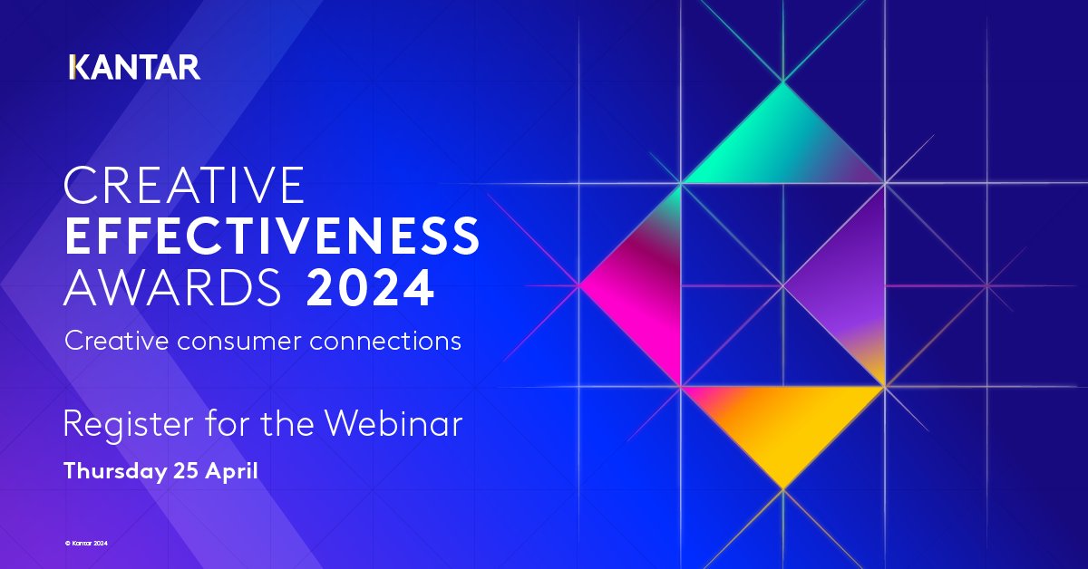 Kantar_NA's tweet photo. Learn from the best ads of 2023.
Jane Ostler, Polly Wyn Jones, Vera Sidlova and Ecem Erdem will reveal the most creative and effective ads from 2023 and discuss what makes them excel. Register now:
https://t.co/aNphLE8xyF
#KantarCEA #Advertising #CreativeEffectiveness https://t.co/RRU24KomJA