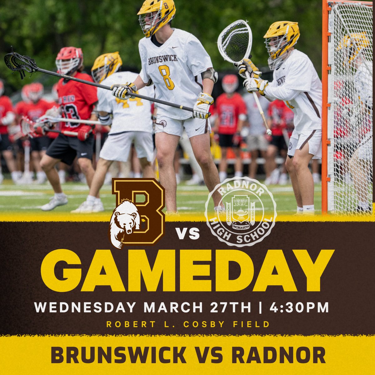 Come by Cosby Field at 4:30 today to watch us take on Radnor. #WickLax