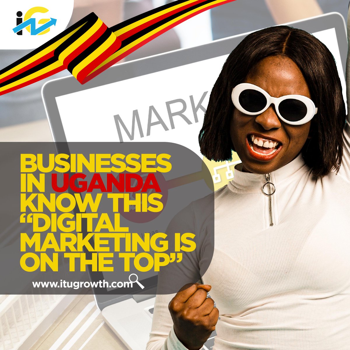 itugrowthdms's tweet photo. Ugandan businesses are leading the charge, embracing the future with open arms: 🌍💼📈 'Digital Marketing is on the Top!' #UgandaBusiness #DigitalMarketingRevolution #uganda #kenya #tanzania #africa #rwanda #kampala #nigeria #zambia #arusha #southafrica #burundi #eastafrica https://t.co/z0vzGfMJYN