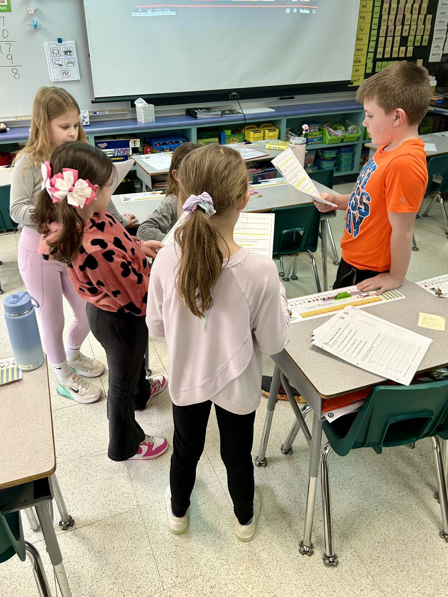 elmstmorsels's tweet image. Second graders are practicing their lines for our Fairy Tale plays.  Can’t wait for their performances next week! @elmstmorsels 🪄