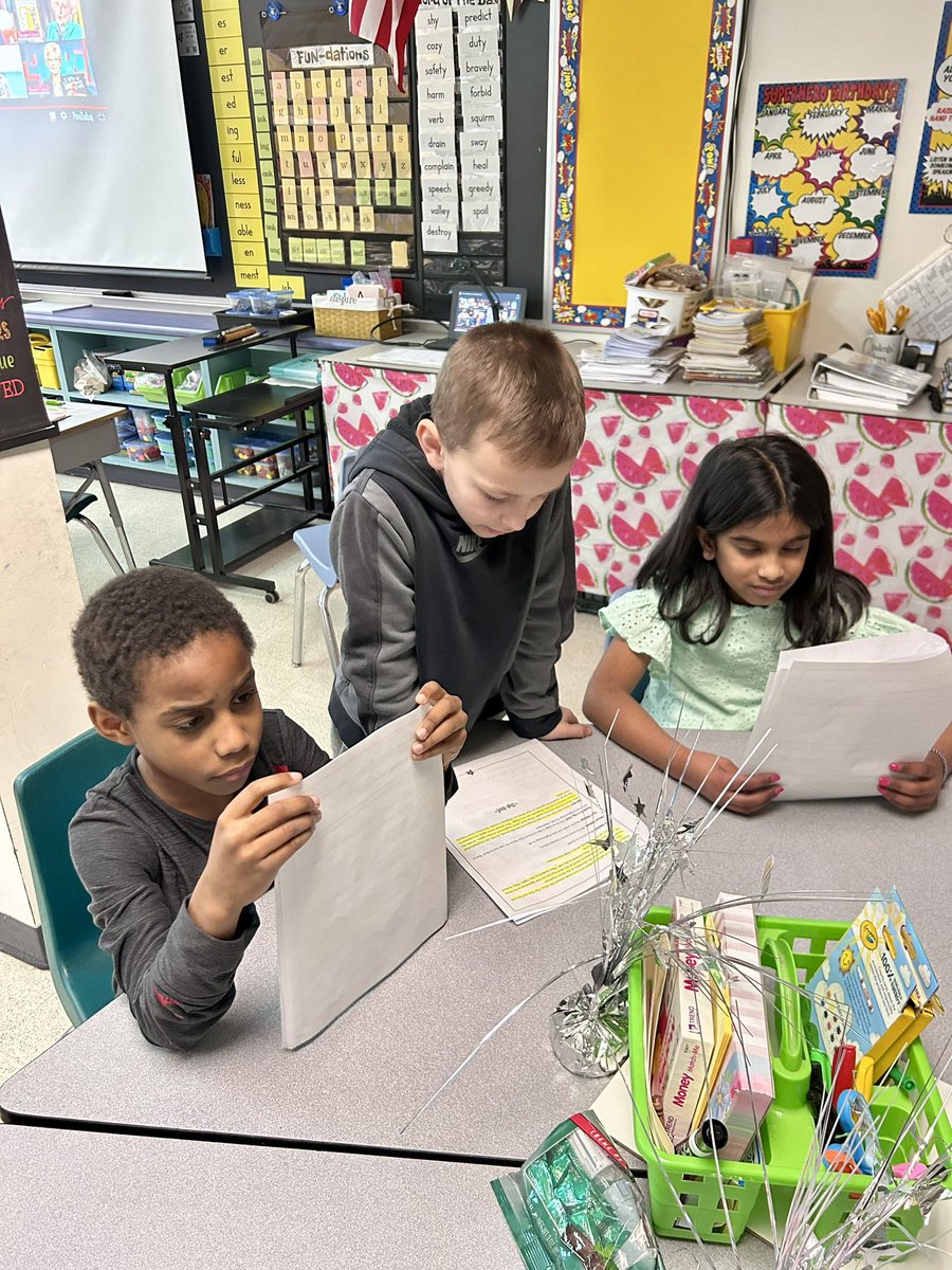 elmstmorsels's tweet image. Second graders are practicing their lines for our Fairy Tale plays.  Can’t wait for their performances next week! @elmstmorsels 🪄