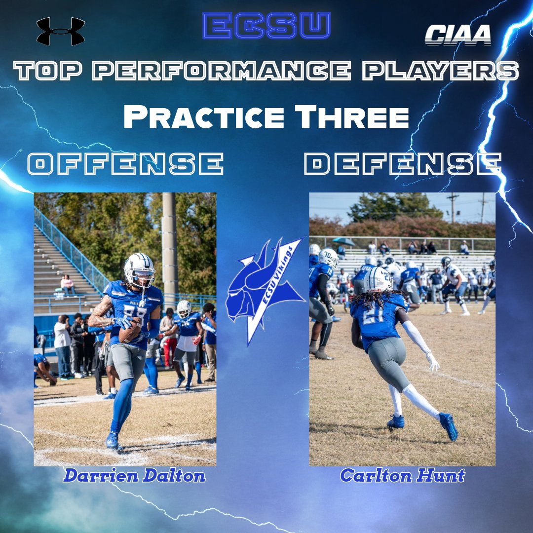 Top Performance Players from our Practice #3 yesterday. These two came to work!! Next practice this afternoon! Football is in the air!  
#OnTheRise #VikingPride3x #Springball2024