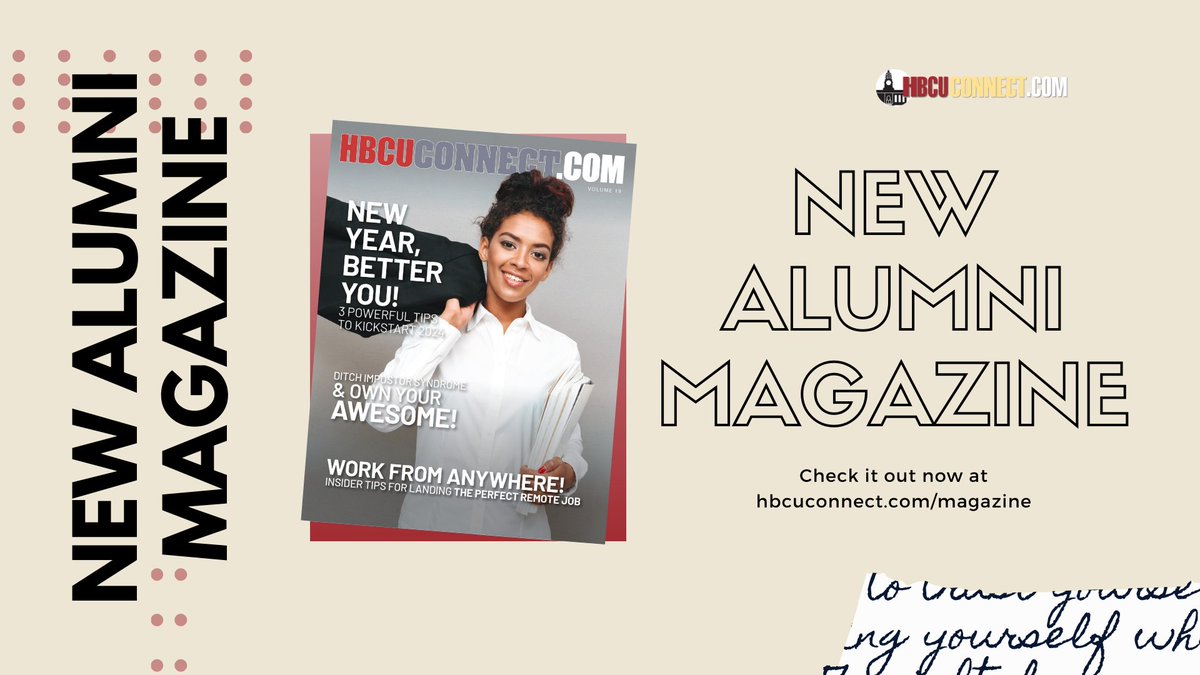 Time to reconnect! The HBCU Connect Winter Alumni Magazine is here to catch you up on all things Alumni. Who's ready to dive in? Head over to hbcuconnect.com/magazine & get your dose of HBCU inspiration. We hope you enjoy it! hbcuconnect.com/content/393808…