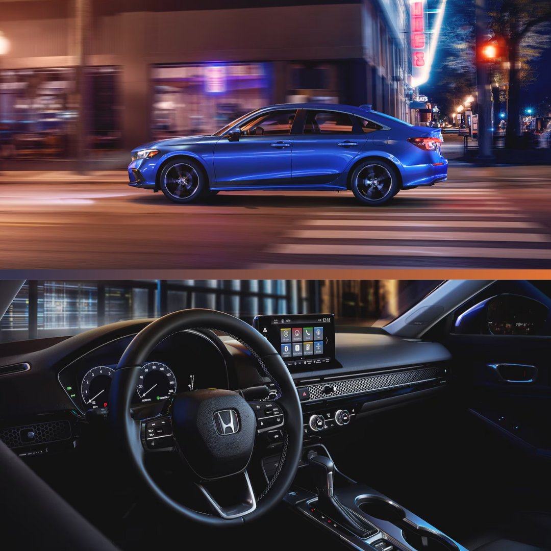 This sleek and modern vehicle is perfect for the young and young-at-heart. It’s time to ditch the ordinary and experience the extraordinary – shop now by clicking the link in our bio! #Honda #HondaCivic