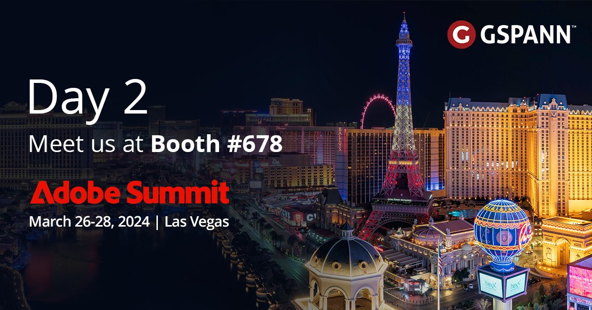 gspanntech's tweet photo. Day 2 | Ready, set, reimagine your customer experience.
Visit #GSPANN at booth #678 to explore what we can do for your organization.
#AdobeSummit #AdobeSummit2024 #ContentManagement #Ecommerce #DigitalMarketing #AdobeAnalytics #AdobeTarget #AdobeCampaign @Adobe, @AdobePartner https://t.co/qCBgaRocMp