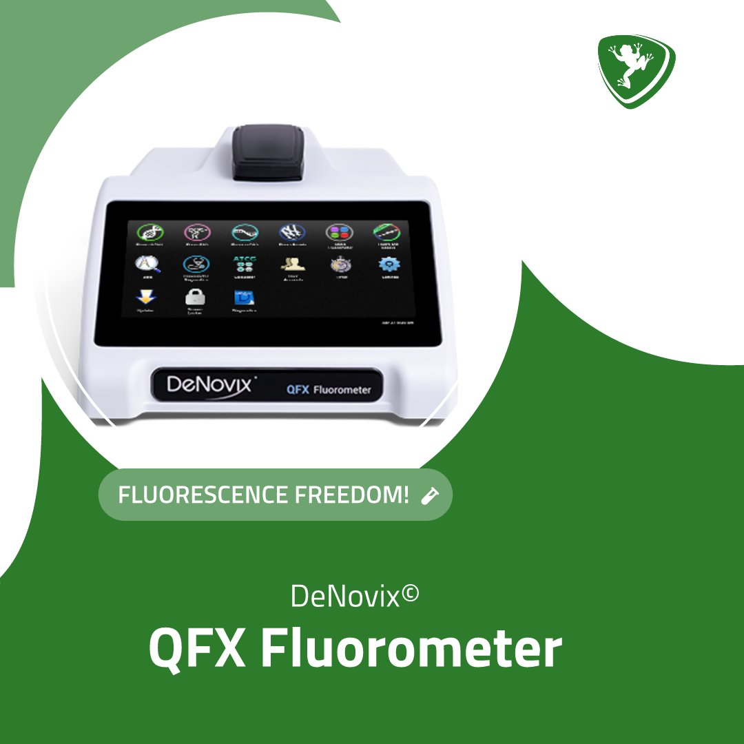 FroggaBio's tweet photo. Checkout the QFX Fluorometer by @DeNovix β available now at FroggaBio! Measure fluorescence with ease and accuracy. πΈπ¬π‘
LEARN MORE: https://t.co/DxAnOixh6J
#Fluorescence #Fluorometry #LabEquipment #ScientificInstruments #Precision #DataAnalysis #ResearchTools #FroggaBio https://t.co/VqGiOPCHal