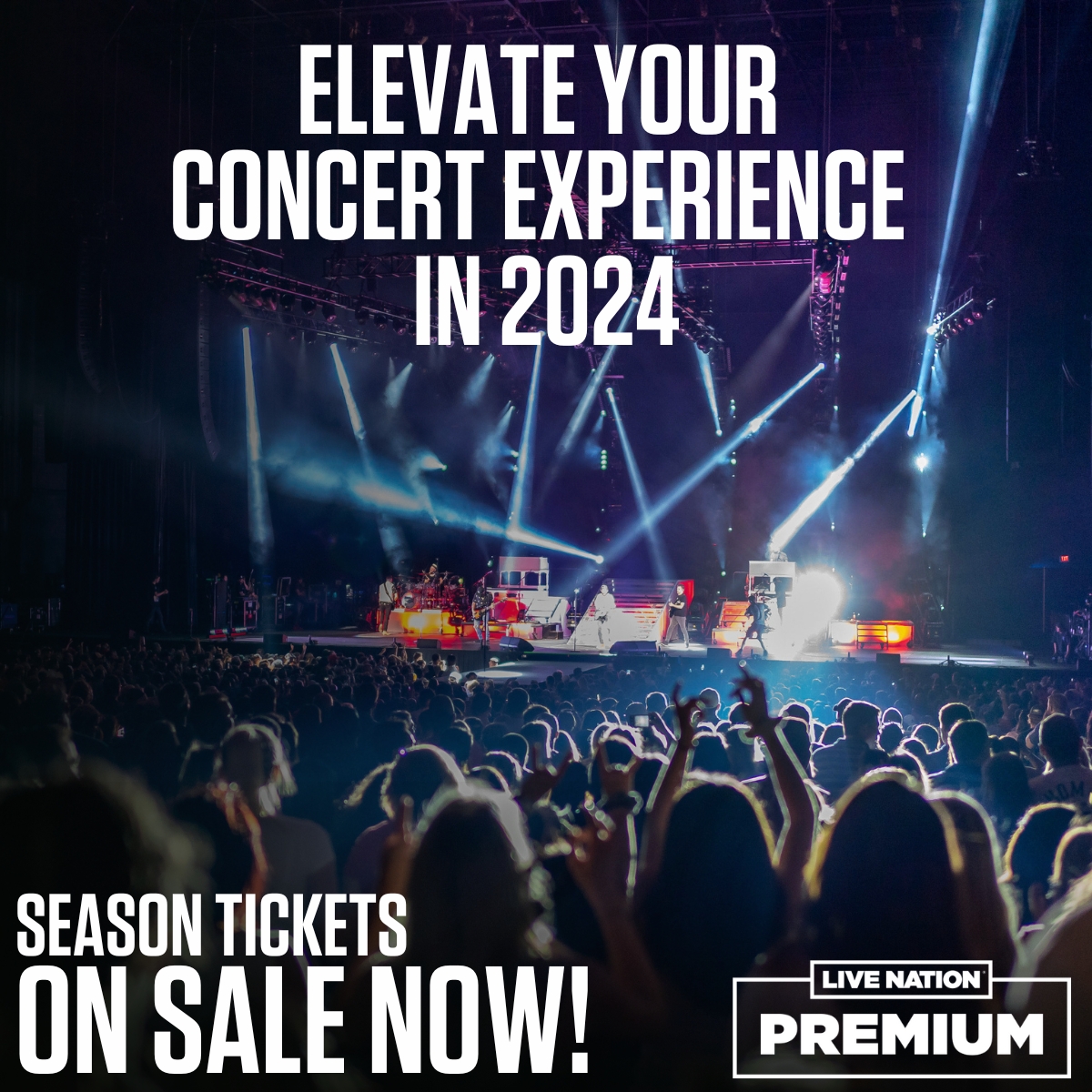 Elevate your concert experience with 2024 Premium Season Tickets! 🎟️ Enjoy Premium Seats, VIP Club Access, In-Seat Wait Service and more as a Season Ticket Holder! 🤘 Contact your local Premium Experiences Expert at livenationpremium.com to snag yours today!