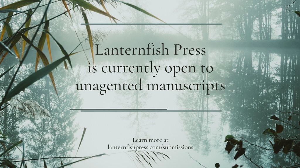 Just a few days left until our main open submissions portal closes on March 31. We will continue to accept manuscripts from writers of color until April 30. Learn more: lanternfishpress.com/submissions