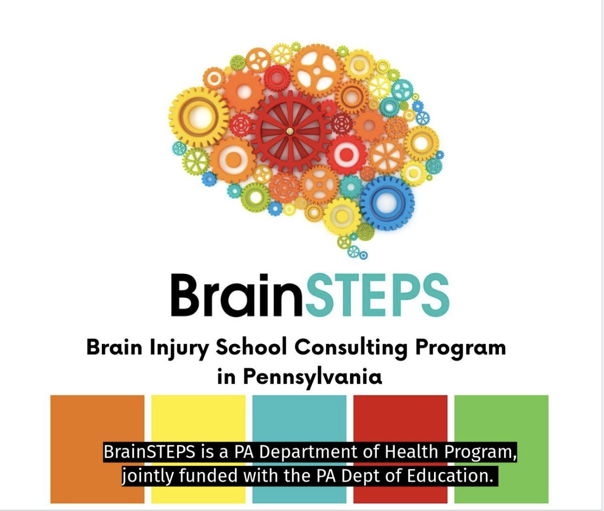 The state of PA created BrainSTEPS - a brain injury consulting program (17 years ago) that continues to offer school-based consultation, training, & monitoring until a student graduates from high school! Over 7,000 children to date have been supported by BrainSTEPS!