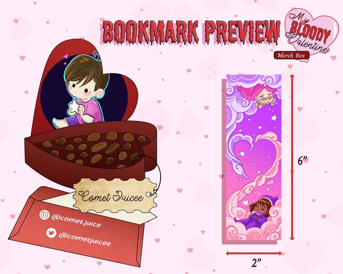 ❣️ Artist Preview! ❣️

💌 @cometjuicee illustrates a sweet sleepy Valentine's Togachako for this wonderful bookmark! 

💌 Shop Now!: mybloodyvalentine.myshopify.com
