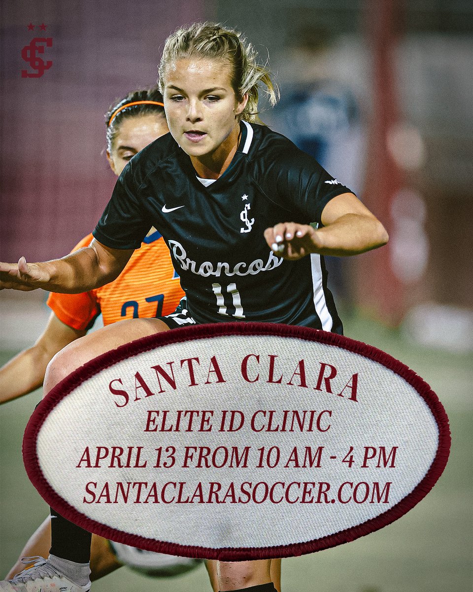 See you at our Elite ID Clinic in April!

Registration➡️ santaclarasoccer.com

#StampedeTogether