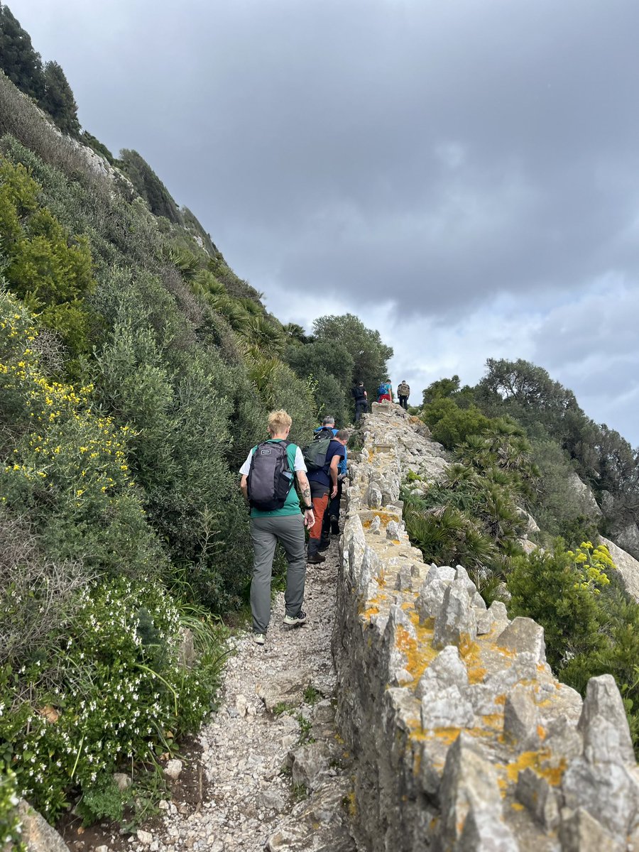 RAF_Gib's tweet photo. Personnel from @RAF_Gib braved the wind and rain to complete the gruelling Med Steps and also learnt a bit about Gibraltarโs history today
@MODGibraltar
#medsteps https://t.co/WxGYKd7xzo