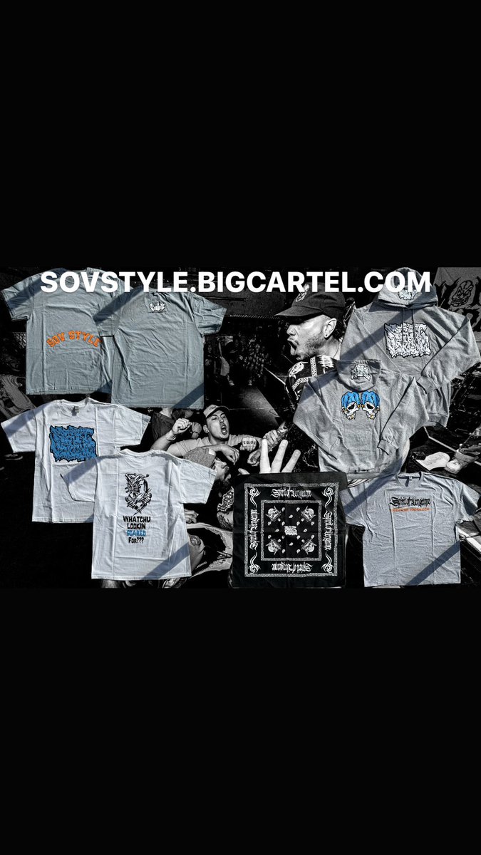 “Merch left overs on da big cartel ..limited sizing in everything ..we ship anywhere ( if we do say that ) link ( pussy in bio) in bio 💯