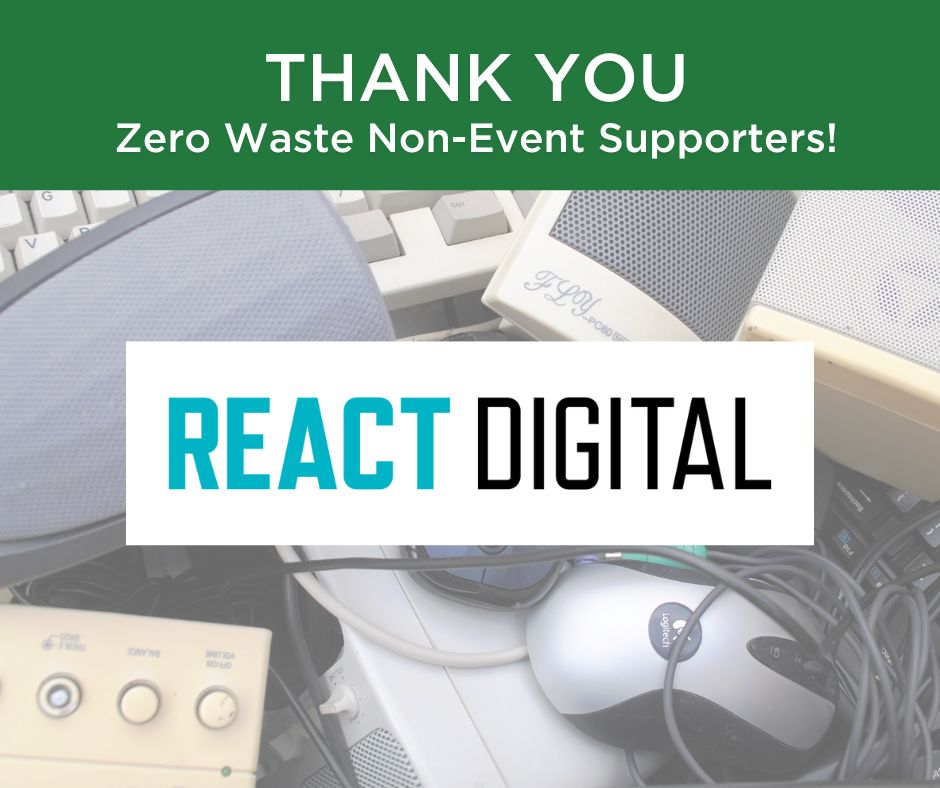 PRC_Litterbug's tweet photo. Thank you to #ReactDigital @visithtlab for sponsoring PRC’s second annual “Zero Waste Non-Event.” Together, we’re expanding waste reduction and diversion programs, environmental justice in watersheds, and environmental education.  Learn more:  https://t.co/l7lkadTIqH #recycling https://t.co/L0EdaxP662
