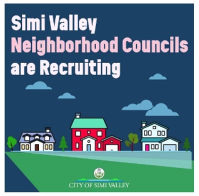 The Neighborhood Councils are accepting applications for Executive Board members for the term beginning July 1, 2024. Applications are due THIS Friday, March 29, 2024. For more information and to apply, visit simivalley.org/NeighborhoodCo…