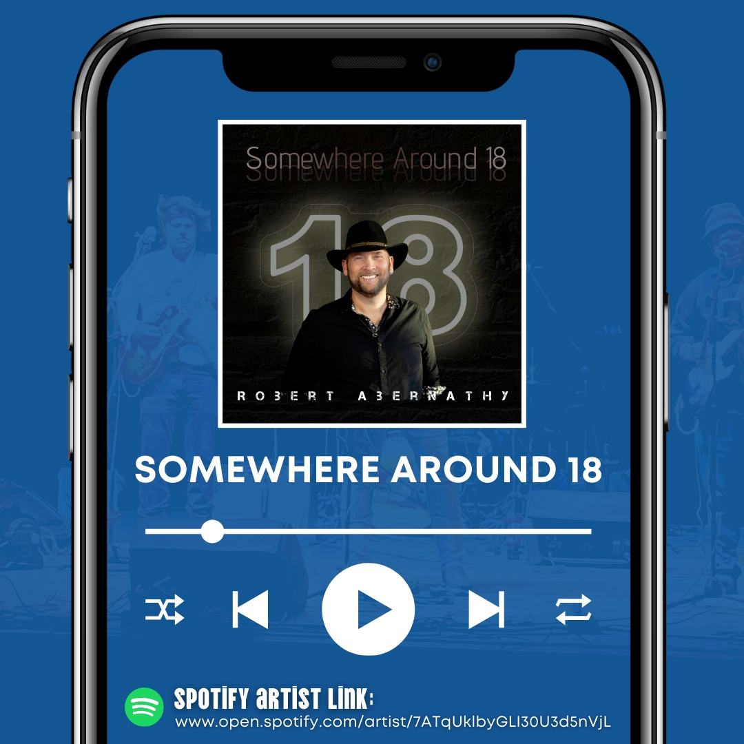 Get ready to dive into the tunes of Robert Abernathy's latest album, 'Somewhere Around 18'! 🎵 Let each song tell its story, taking you on a journey through heartfelt moments and catchy melodies. 🌟 #SomewhereAround18 #NewAlbum