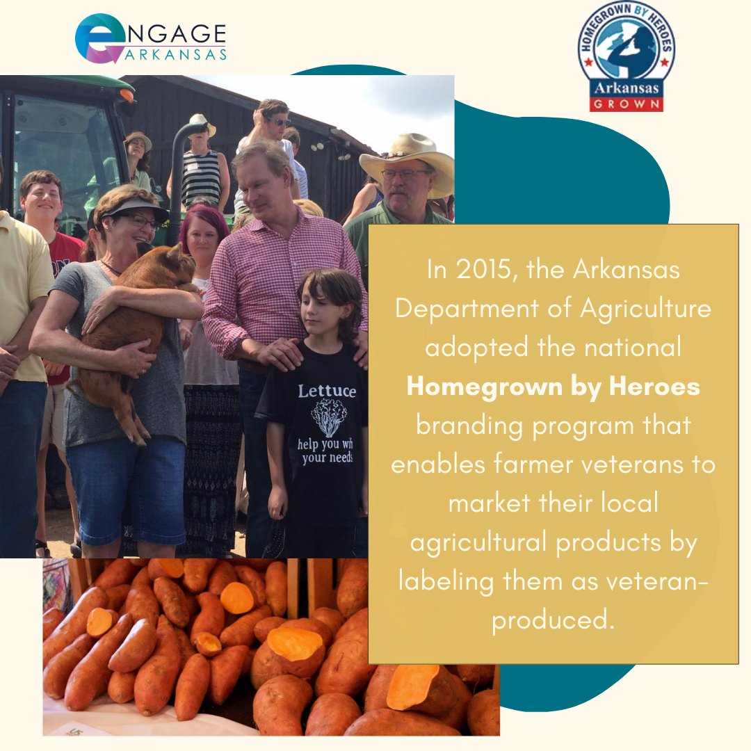 engage_ar's tweet photo. Arkansas Grown, Made, and Homegrown by Heroes are striving to feed Arkansas!

They encourage local food sourcing and accessibility.

Look for the Arkansas Made label to support local farmers! https://t.co/eZNRNmWZBI
