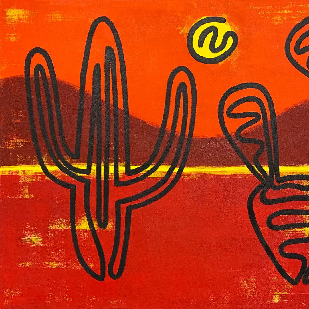 themadisoncfa's tweet photo. The beautiful Arizona desert shines in vibrant color in our newest gallery from Arizona native and artist Bob Diercksmeier. Come see these beautiful pieces until June 7th! 🌵🎨

https://t.co/kvuqbL1mjs https://t.co/jBBkrUTTMI