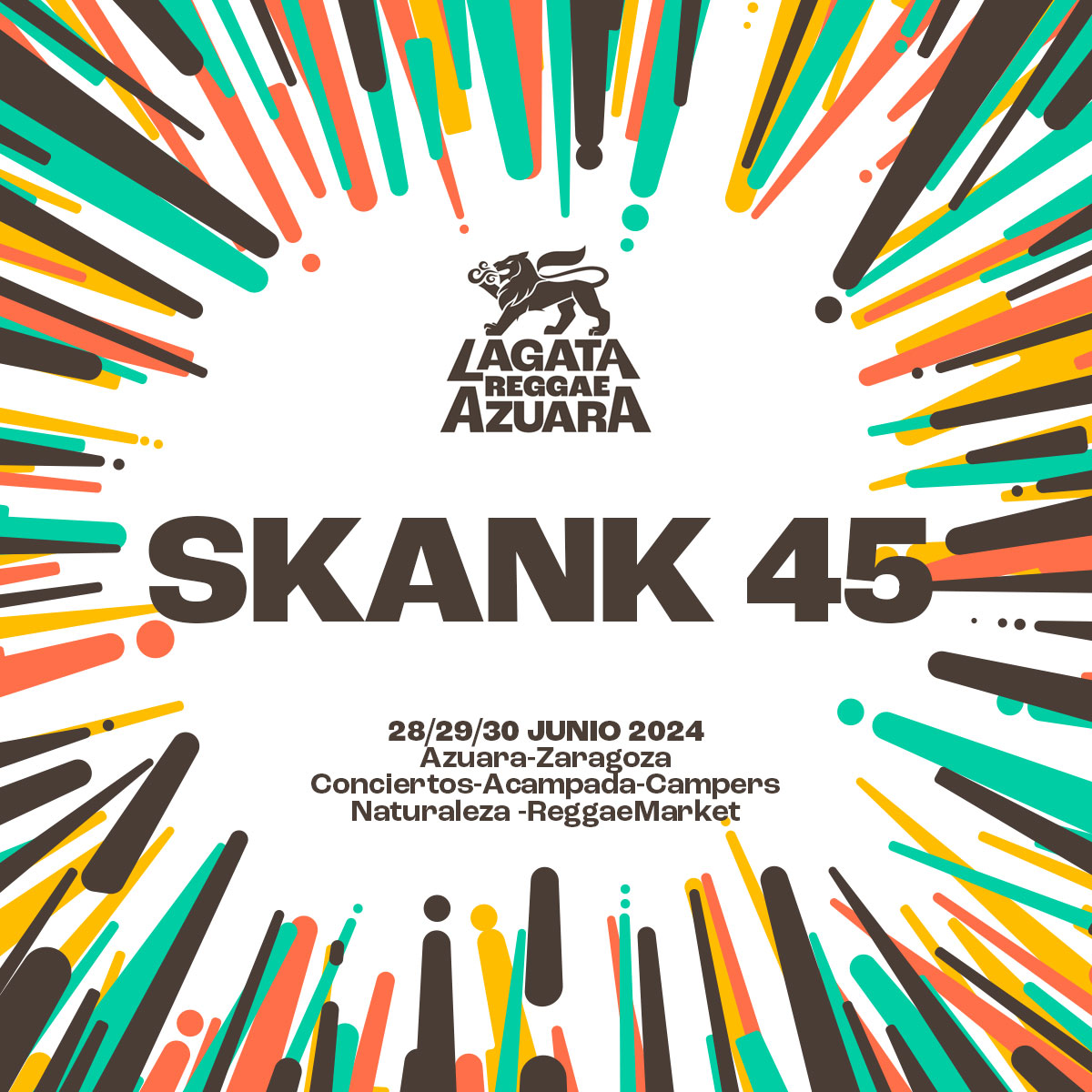 ¡Incorporamos a Skank 45 uno de los colectivos más activos en los últimos tiempos!
Skank 45 es un Sound System de Reggae formado en Zaragoza por Anna, Axl y Pablo.
#lagatareggaefestival #acampada #reggaemusic #azuara #zaragoza #reggaevibes  #skank45
