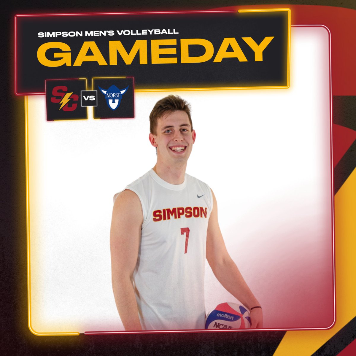 Closing out the season tonight at home! 

🆚 Luther Club
🕖 7 p.m.
📍 Indianola, Iowa
🏟️ Cowles Fieldhouse
📊 tinyurl.com/4rfepxdw
🖥️ tinyurl.com/5n6uff5w

#d3vb