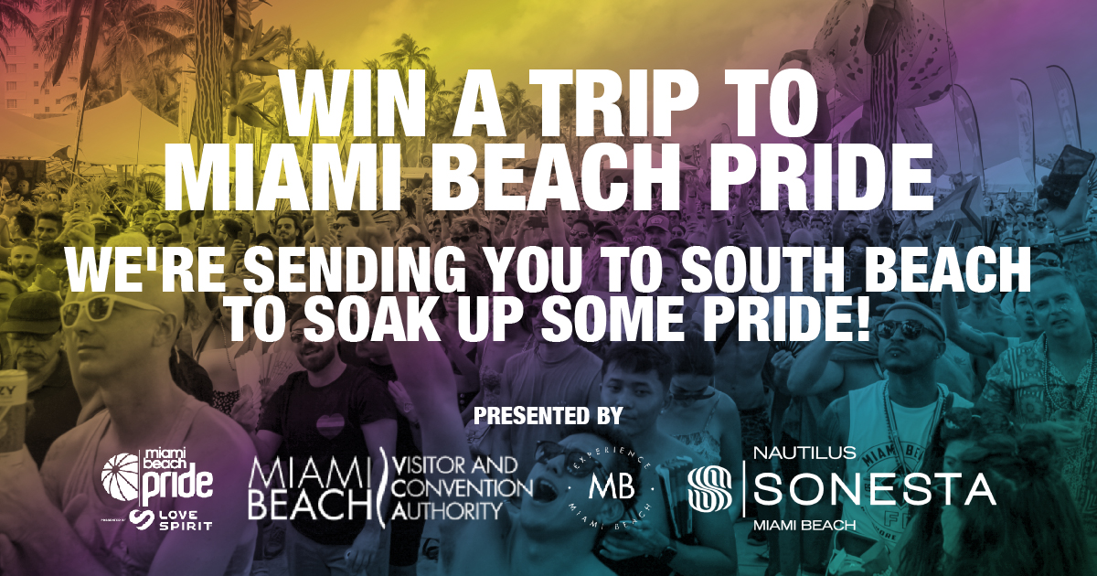 Wanna go to Miami? We’ve teamed up with @MiamiBeachPride @MBVCA @Emiamibeach to give one lucky winner the ultimate Pride experience. Enter to win 3-day passes + hotel stay + $600 towards travel for a weekend of DJs + drag queens + an iconic parade! t.dostuffmedia.com/t/c/s/127659