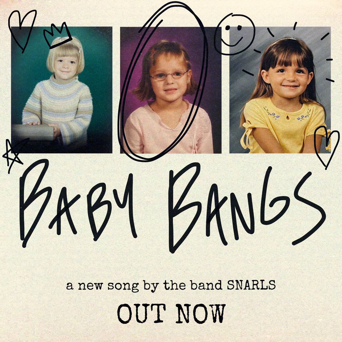 snarlsband's tweet image. To celebrate, we have a new song for you 😇 STREAM BABY BANGS

open.spotify.com/album/4G4TJIlS…