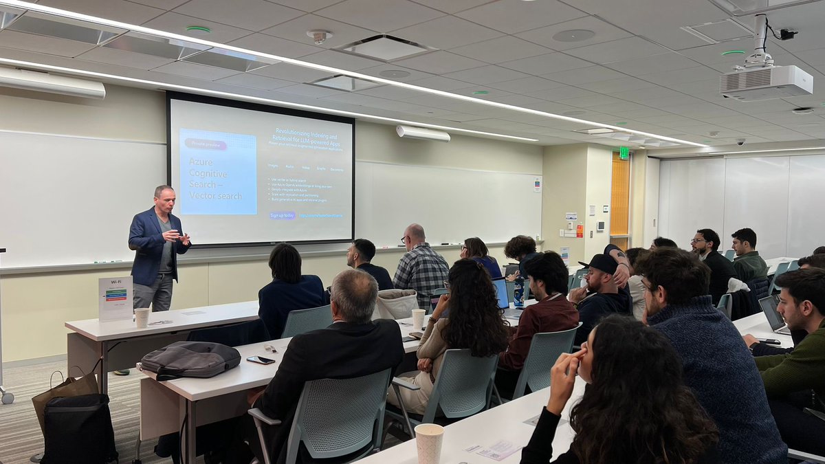 giu_etr's tweet photo. Deep in the AI cave✨

We visited @MicrosoftAI with @DataSparkApp to discuss exciting GenAI advancements. The team is building something truly special.

Huge thanks to the man @cedricvidal for showing us around and sharing his knowledge.

#microsoftai #GenerativeAI #ai https://t.co/DqVUTAWplF