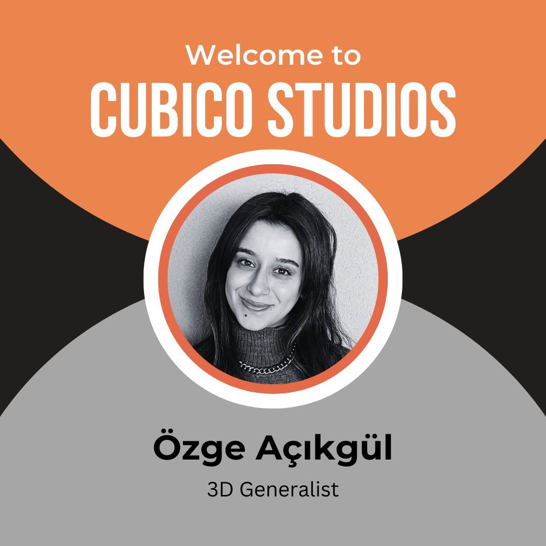CubicoStudios's tweet photo. Welcome to Cubico Studios, Özge! 

We're thrilled to have you join our team of creative minds.🚀 https://t.co/xgOtZzRNsU