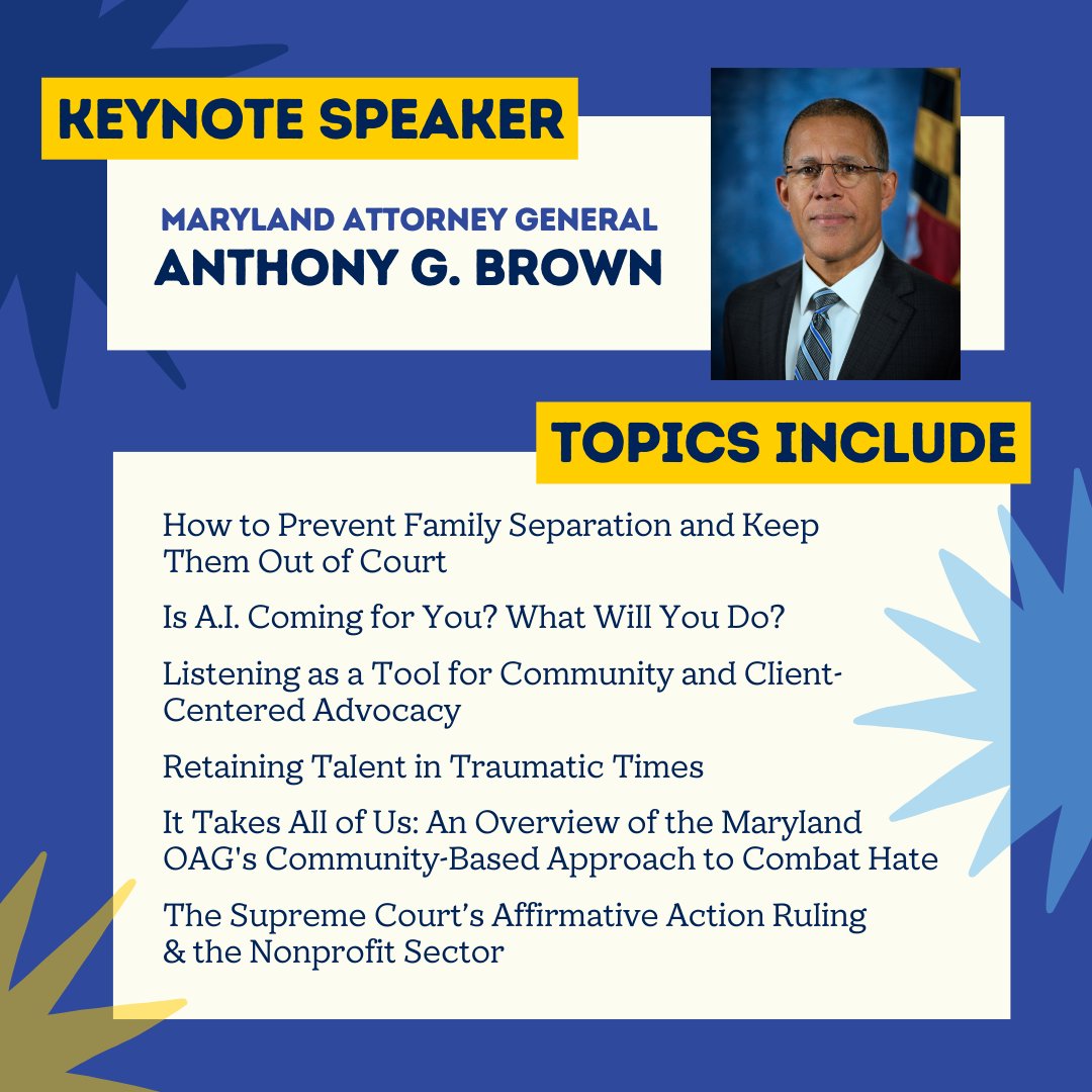 Early Bird Registration for the 25th Annual Partners for Justice Conference is now available! Save $25 when you register before this offer ends on 4/26.Register at the Early Bird price for a limited time at probonomd.org/conference!