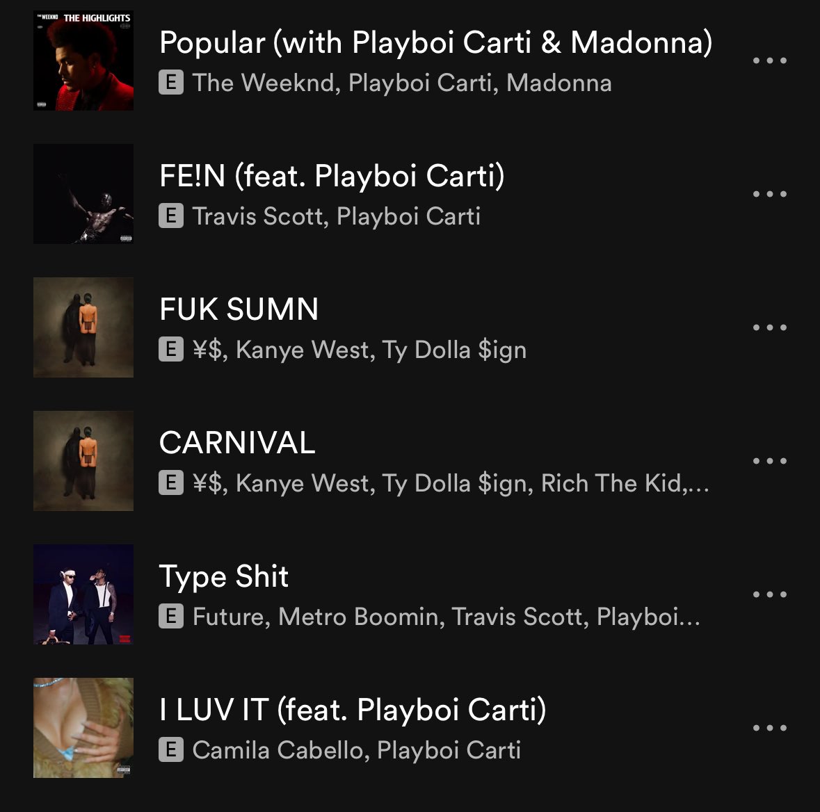 tlop444's tweet photo. my kids will know about this carti 2024 feature run https://t.co/ht7PdKX45K