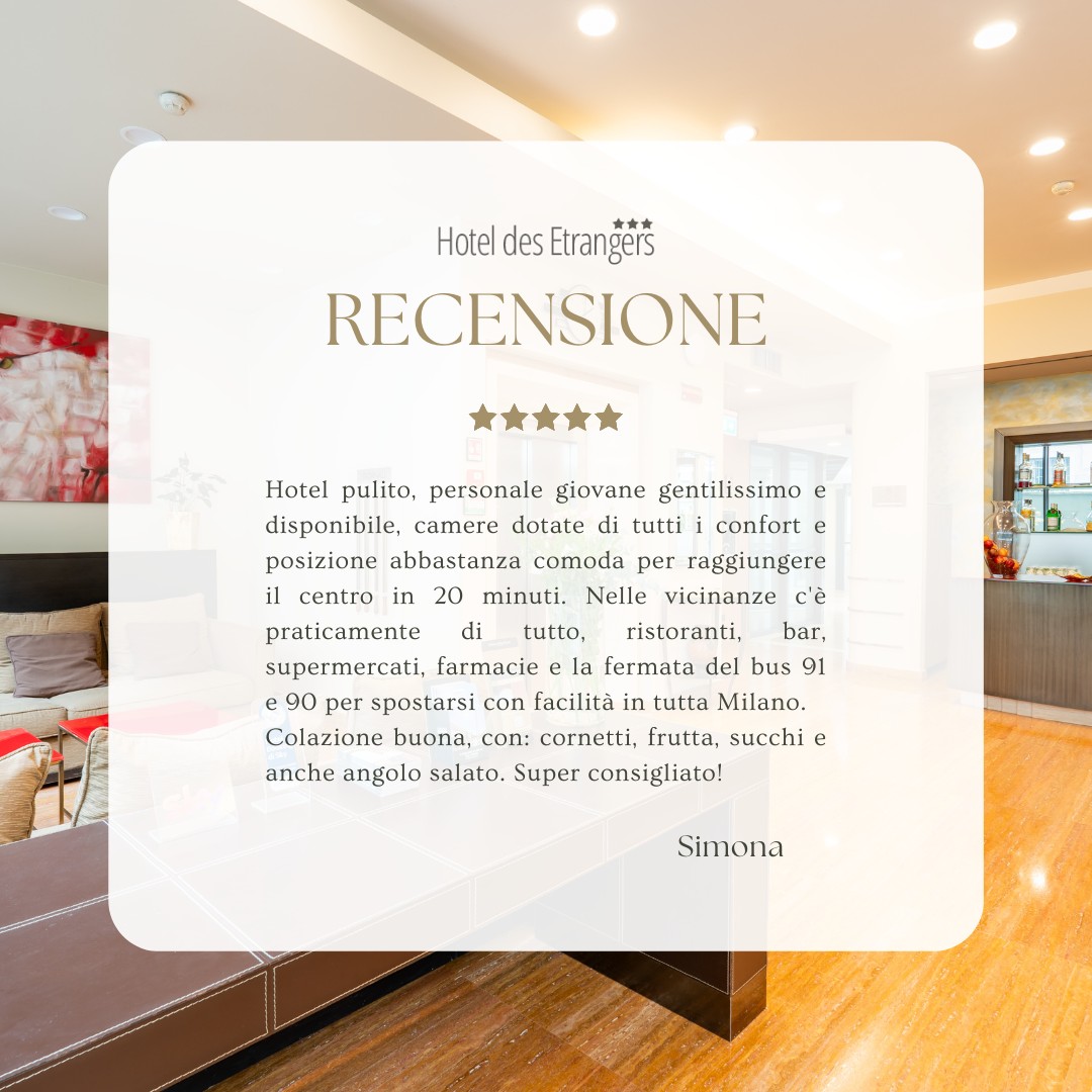 desetrangers's tweet photo. ⭐⭐⭐⭐⭐
Grazie Simona per le belle parole, a presto!

La tua opinione è importante

#HotelDesEtrangers https://t.co/hp8jSdUubq