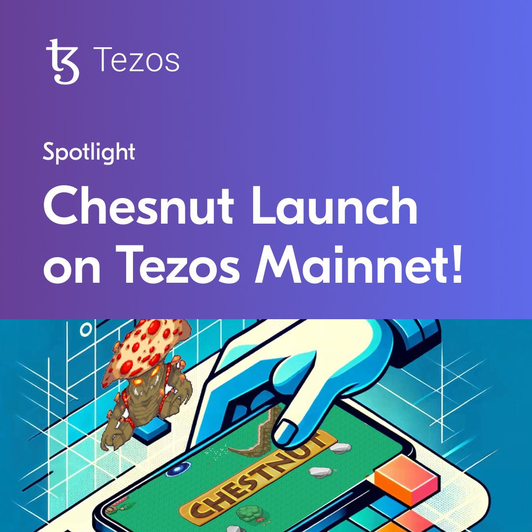🎮 Join the Chestnut #PvP launch competition where the rules are simple: stay alive to win some tez! Test your skills against other players on March 29 at 17:00 UTC. It’ll happen in the game itself. Check out the blog for more details: spotlight.tezos.com/chestnut-game-….