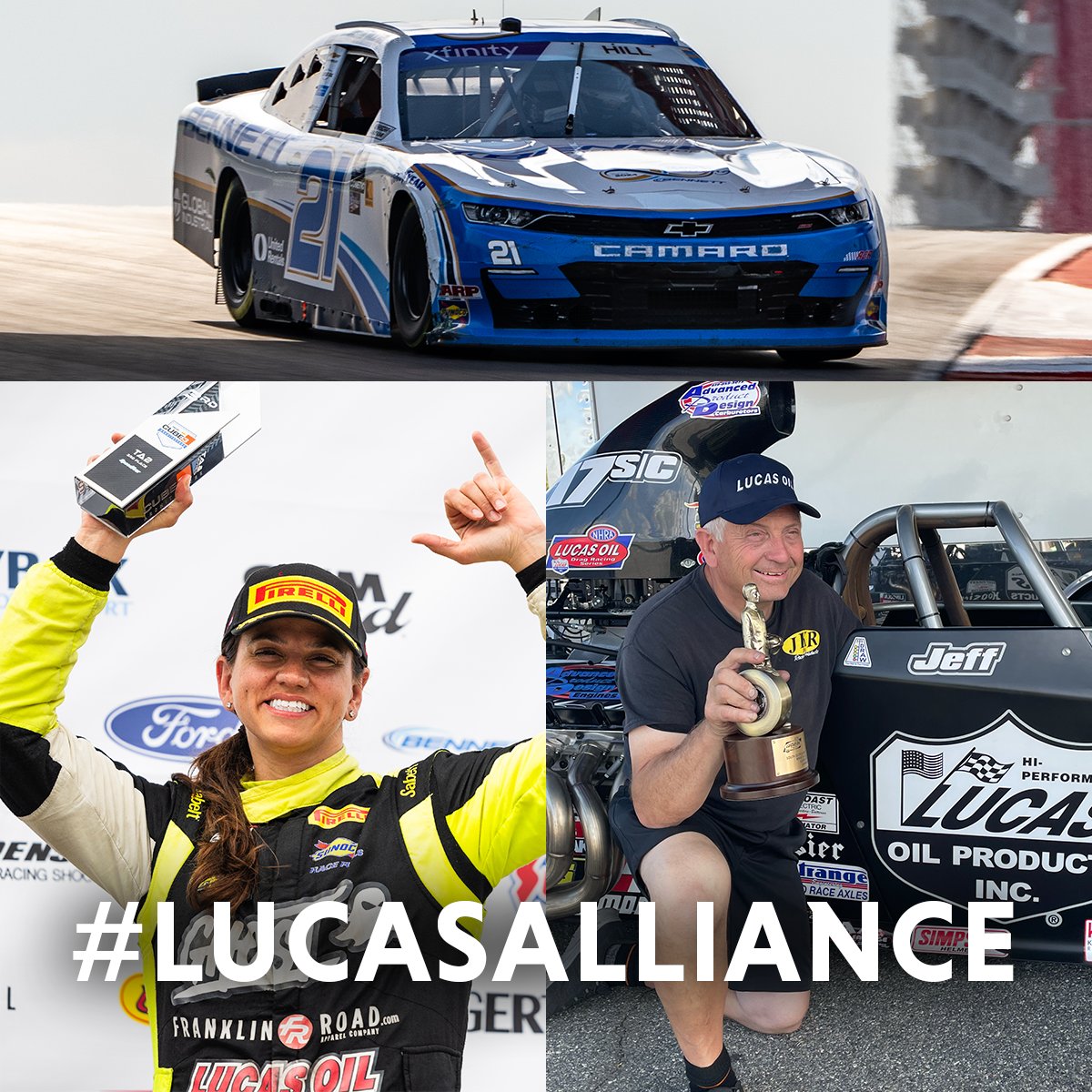 🥳 Our #LucasAlliance shows how #LucasWorks on this #WinningWednesday!

🚦 Jeff Kundratic won <a href="/NHRA/">NHRA</a> Super Comp at South Georgia Motorsports Park
🏁 <a href="/M1cheleAbbate/">Michele Abbate</a> captured 2nd in <a href="/GoTransAm/">The Trans Am Series</a> Pro Am at <a href="/RoadAtlanta/">Michelin Raceway Road Atlanta</a>
🚙 Another 2nd by <a href="/RCRracing/">RCR</a>’s <a href="/_AustinHill/">Austin Hill</a> at <a href="/COTA/">Circuit of The Americas</a>

#Racing