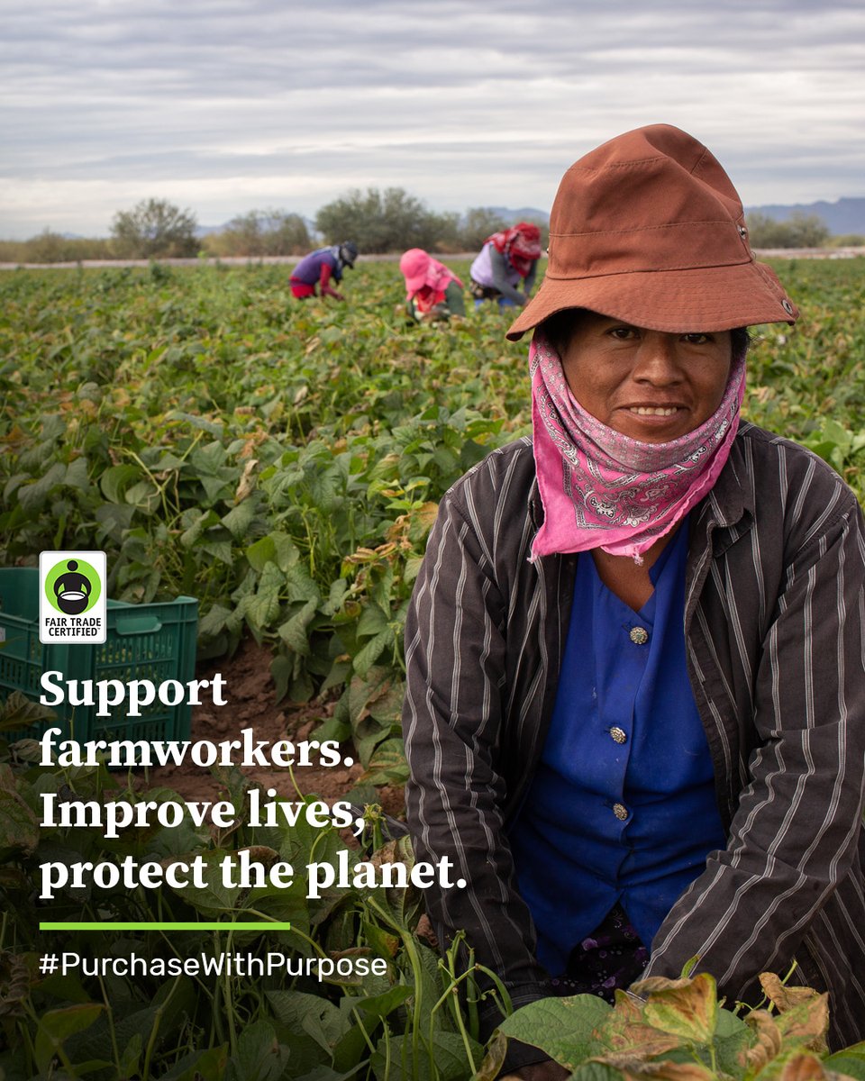 This #FarmworkerAwarenessWeek, honor the hardworking people who provide food to our tables. When you choose @FairTradeCert products, like @DivemexBells peppers, you become part of the solution to improve farmworkers lives.🌱 #PurchaseWithPurpose #FairTrade