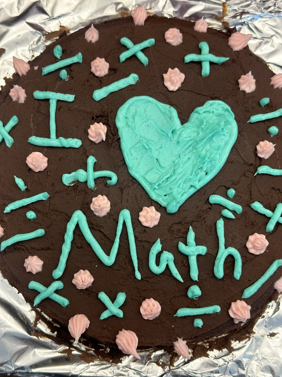 KelseyStrope's tweet image. Created in culinary arts and brought to math class. #beststudents