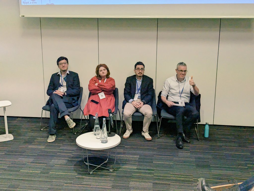 psa_TIP's tweet photo. Our second panel of the day was on Regulating Artificial Intelligence 🤖 with Eduardo Barbabela, Mimi Mihailescu, Mehmet Metin Uzun, and Michael Keary! #psa24 https://t.co/fVSfNkIx5P