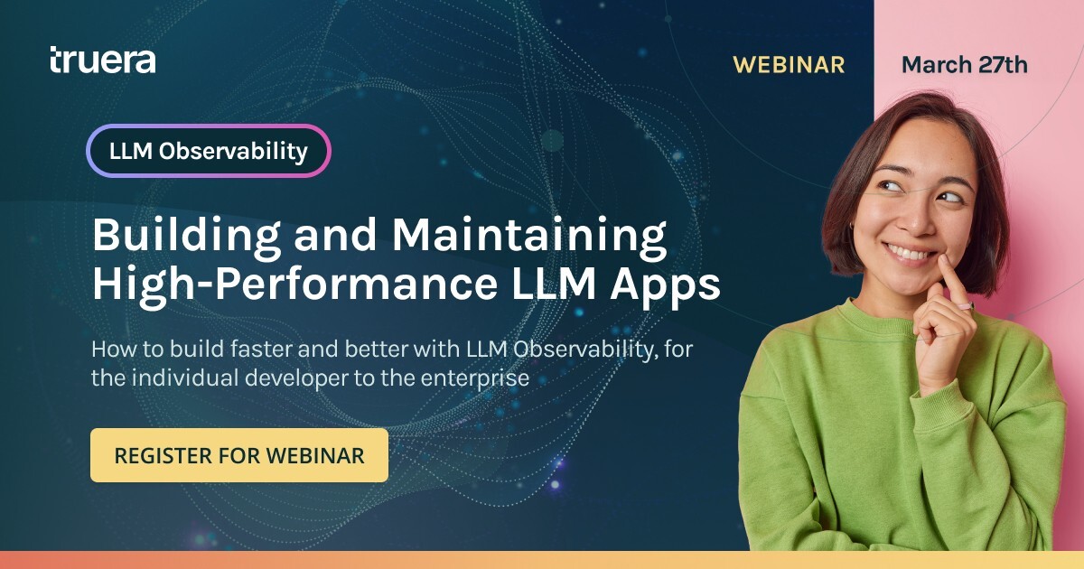 IN 1 HOUR! LLM Observability: Building and maintaining high-performance #LLMapps Covering: - What is #LLMObservability? - What #LLMtesting do you need? - How to monitor your app Featuring Prof. @datta_cs and @_jreini Register: loom.ly/K54u6tY #LLMOps