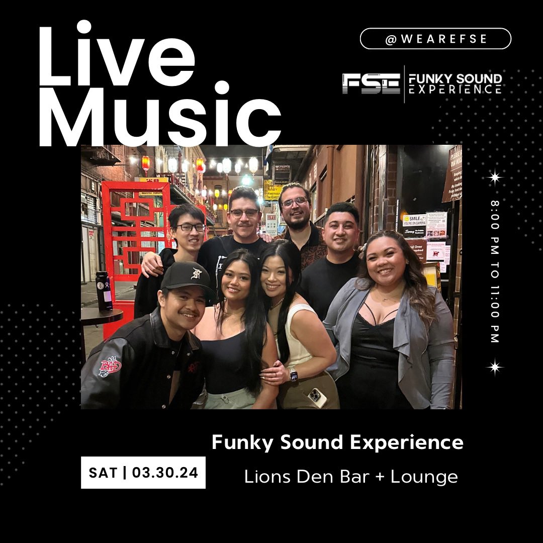 WeAreFSE's tweet photo. Live music coming to you this Saturday! Come thru! https://t.co/bTp3d0mpUc