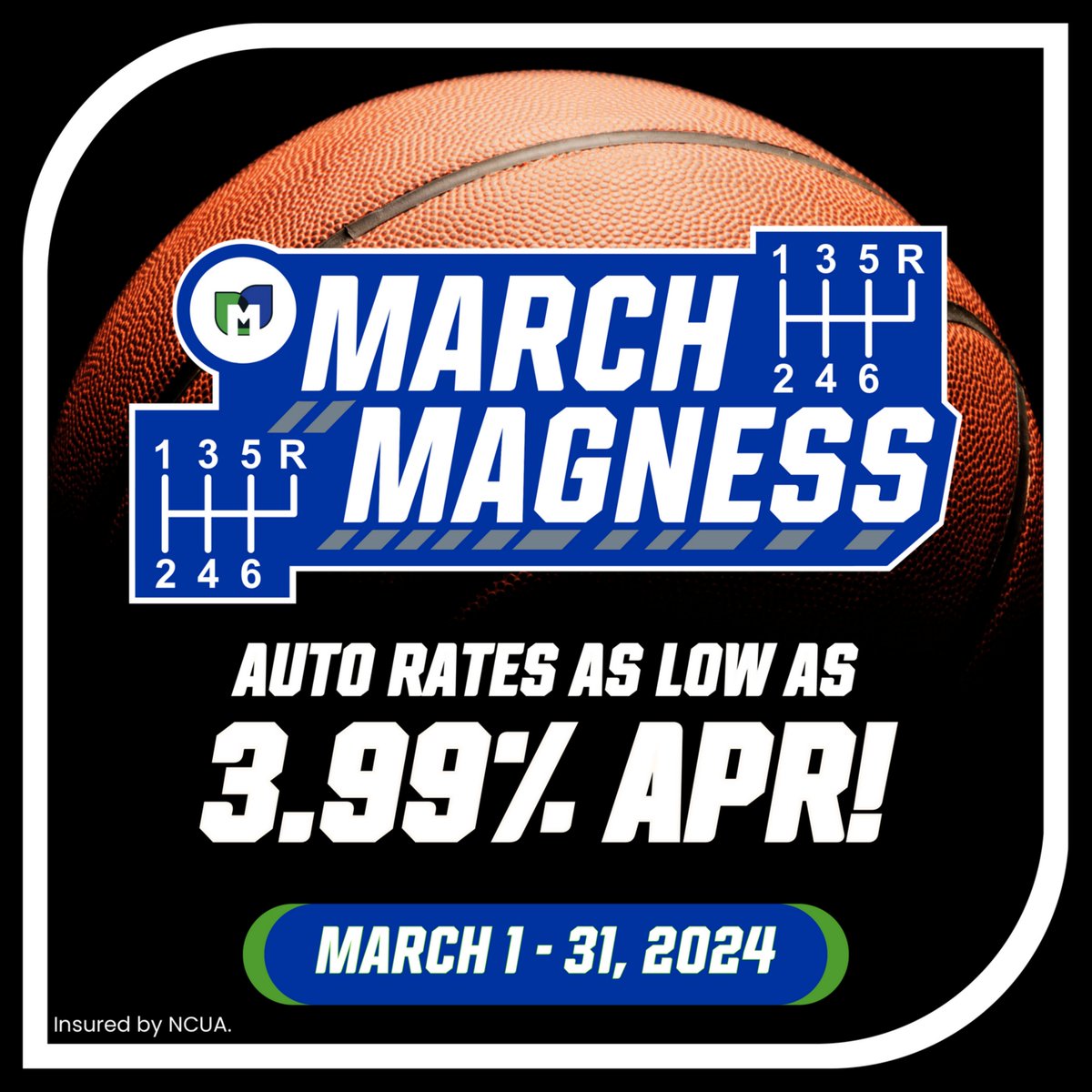 Don’t miss out on March Magness! Get a rate as low as 3.99% APR on your Magnolia auto loan through March 31, 2024. This limited-time offer is good for new and used vehicle loans as well as refinances from other financial institutions, so apply now!

hubs.la/Q02mpJ1t0