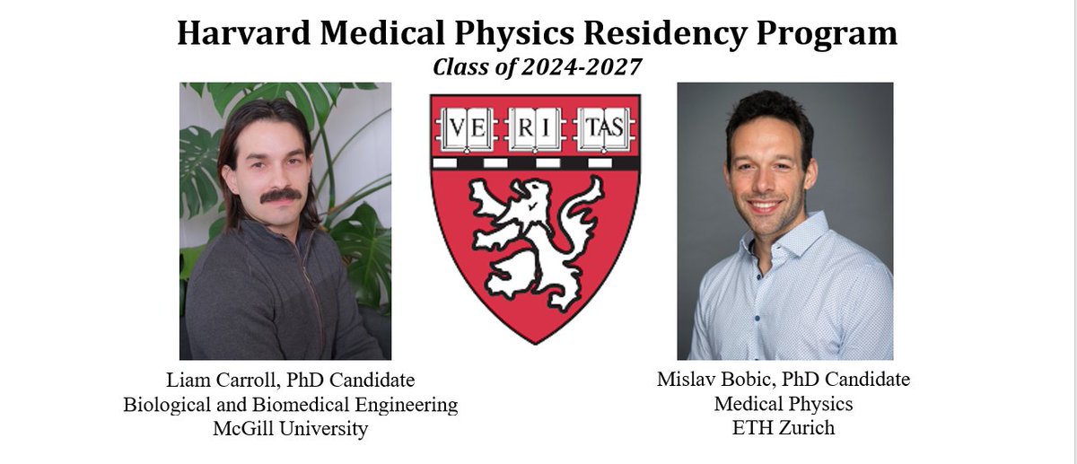 Brian Winey, PhD DABR (@brianmedphys) on Twitter photo 🌟🌟🌟🌟We are excited to welcome Liam and Mislav to the <a href="/HarvardMedPhys/">Harvard Med Phys</a> residency program!
#medphysmatch 🌟🌟🌟🌟We are excited to welcome Liam and Mislav to the <a href="/HarvardMedPhys/">Harvard Med Phys</a> residency program!
#medphysmatch