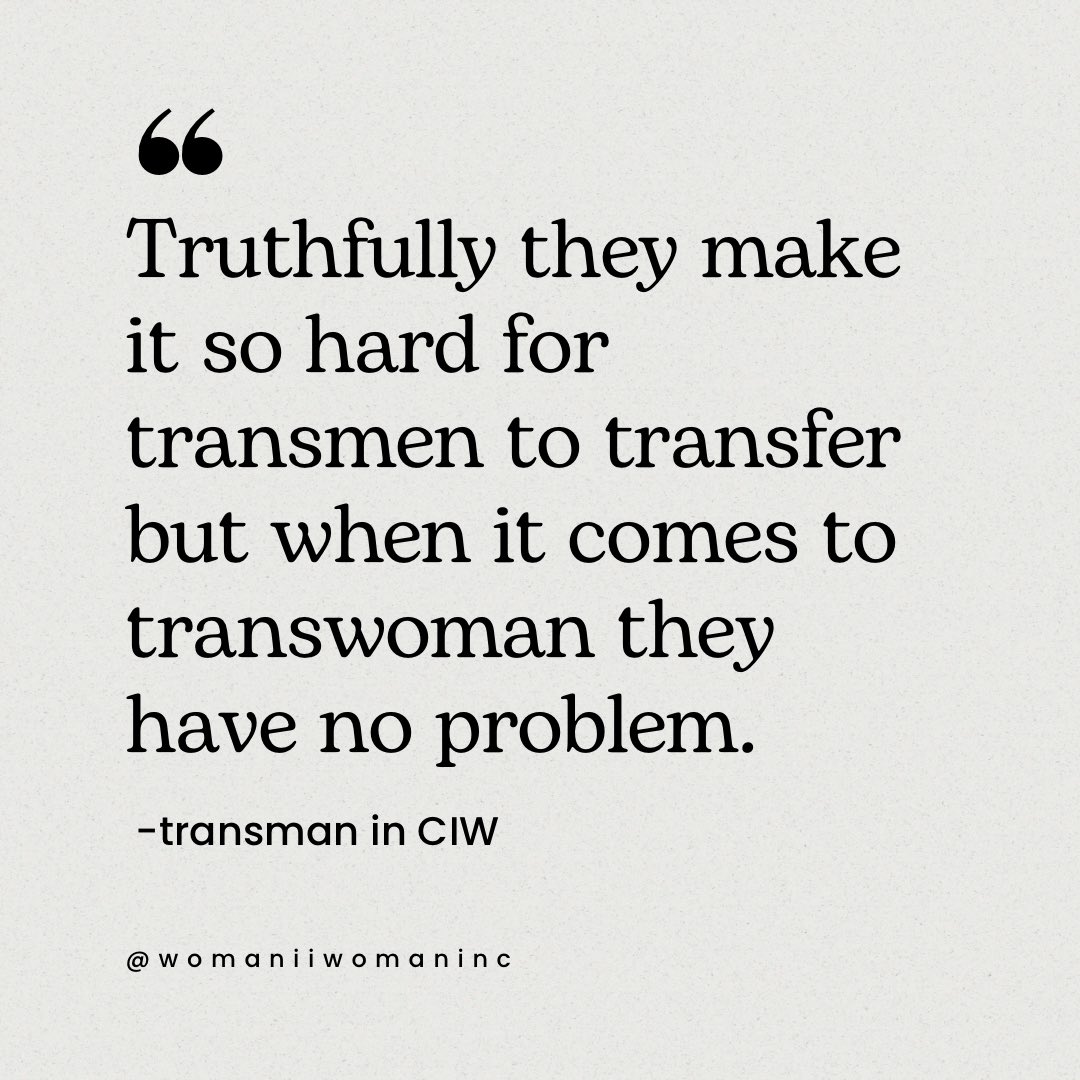 womaniiwomaninc's tweet photo. The state makes it hard for everyone who was born a woman-even the ones living their lives as men.
#mansworld #prisonissues #transman #tgnbi #cdcr #investigatewiener https://t.co/N2RHb5NSqP